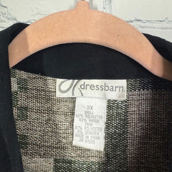 Vintage Dressbarn Jacket Women Plus Size 3X Tapestry Patchwork Full Zip Coat - Picture 3 of 12